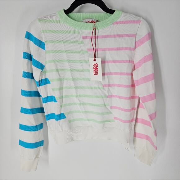 Solid & Striped Colorblock Striped Mackenzie Pullover XS - Picture 2 of 13
